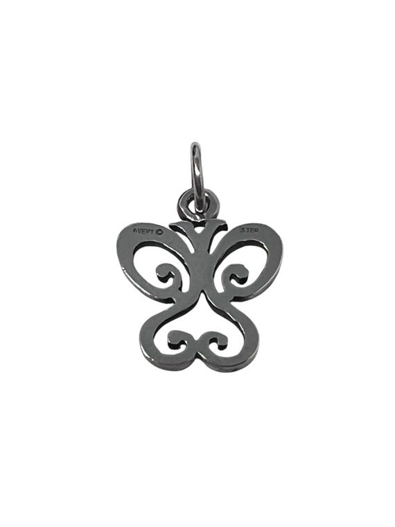 James Avery Spring Butterfly Open Scroll Sterling… - image 3