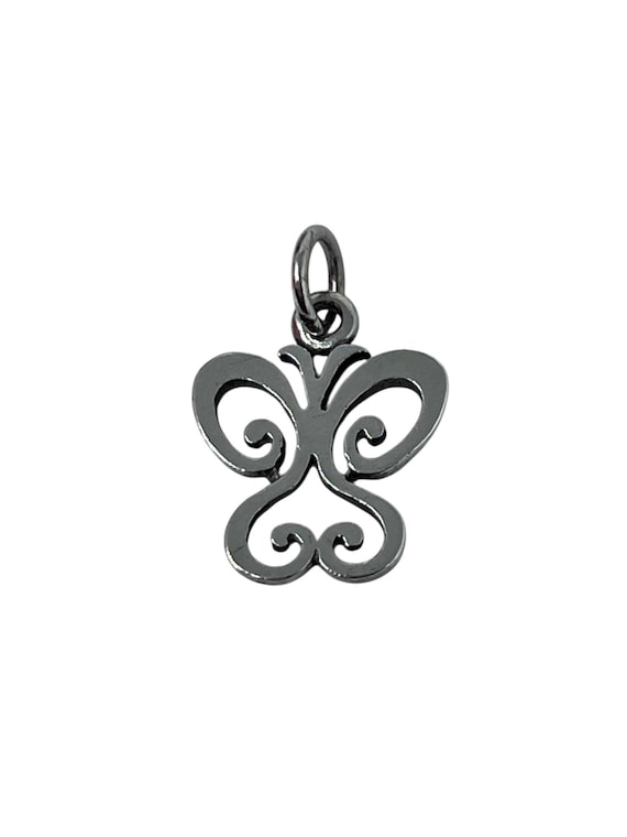James Avery Spring Butterfly Open Scroll Sterling… - image 1