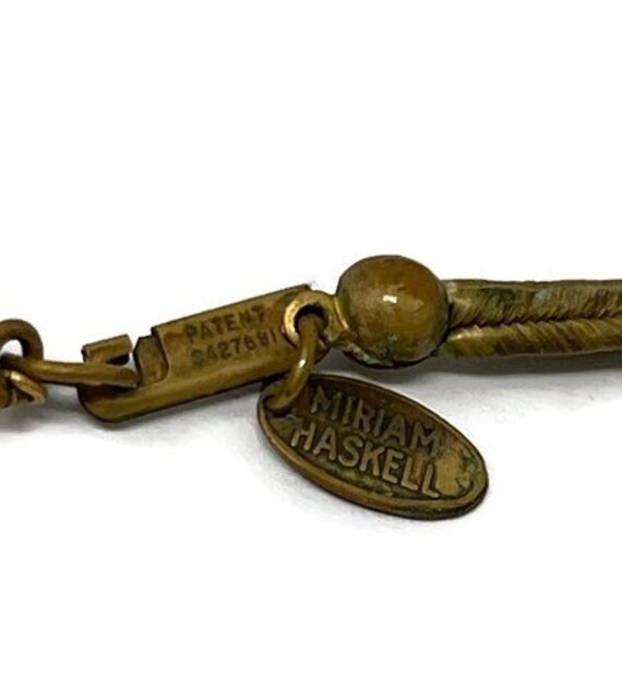 Vintage Miriam Haskell Signed Shell Pendant Neckl… - image 2