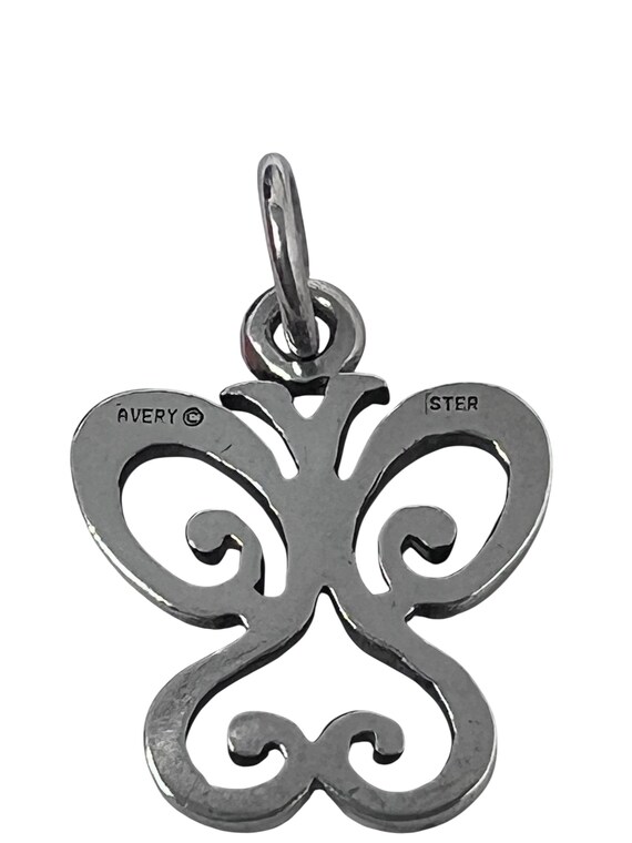 James Avery Spring Butterfly Open Scroll Sterling… - image 4