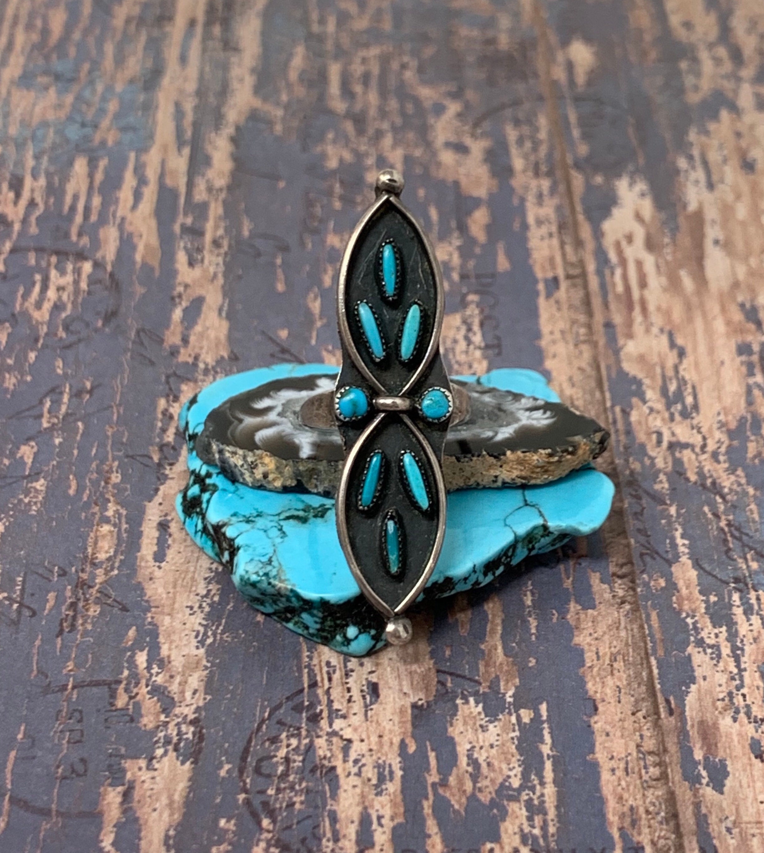 Elongated Zuni Ring - Etsy