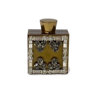 Hadarah Oil Hadhara Perfume Uk Vintage Small Brass Glass