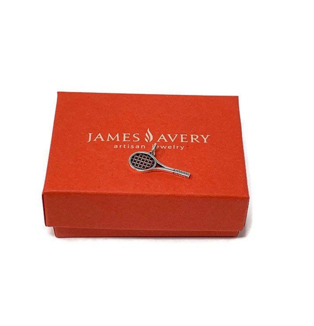 James Avery Retired Tennis Racket Sterling Silver Pendant Etsy