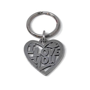 Rare Retired James Avery/I Love You/Sterling Silver Keychain Keyring Gift/James Avery Jewelry image 1