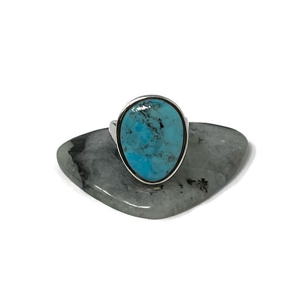 Vintage Designer Barse Turquoise Sterling Silver Thailand Southwest Ring:  Barse Jewelry/Size 6