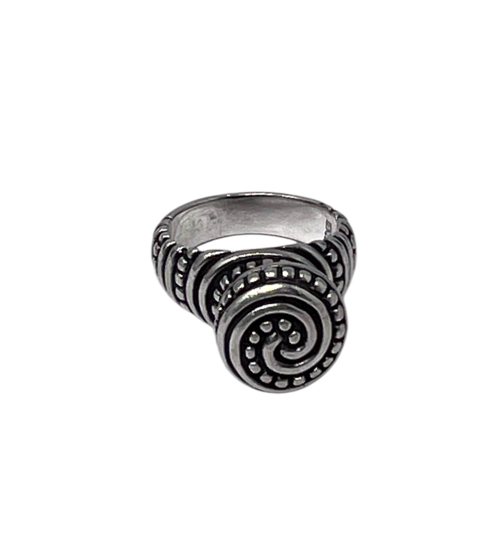 Retired James Avery Sterling Silver African Beaded Swirl Statement