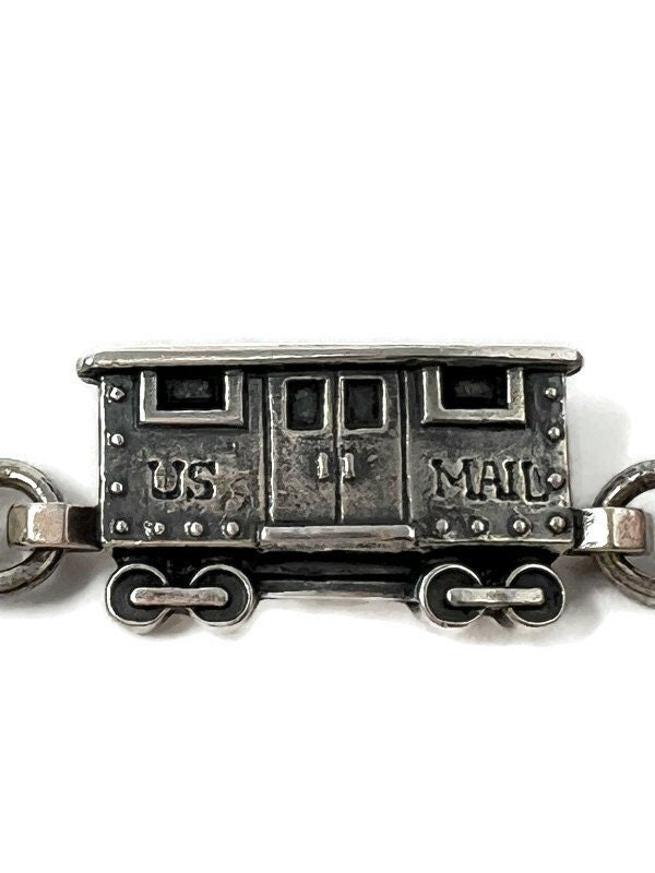 Rare HTF Retired James Avery Passenger Train US Mail Sterling