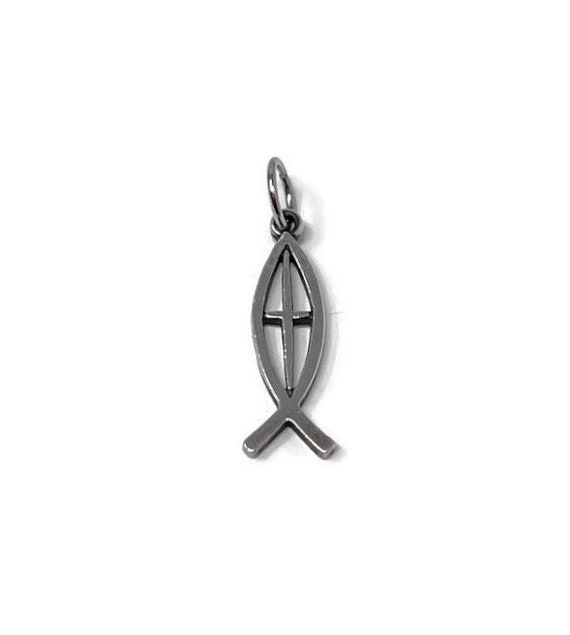 Retired Dainty James Avery Sterling Silver Ichthus Christian Fish Cross Pendant Charm Vintage James Avery Jewelry Etsy Canada