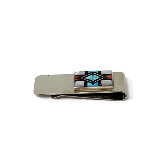 Zuni Signed Native American Handmade Turquoise Mu… - image 4