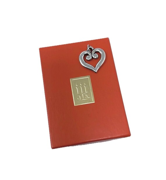 Retired James Avery Sterling Silver Scroll Heart … - image 2