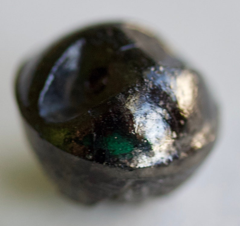 Ball Shaped Black Glass