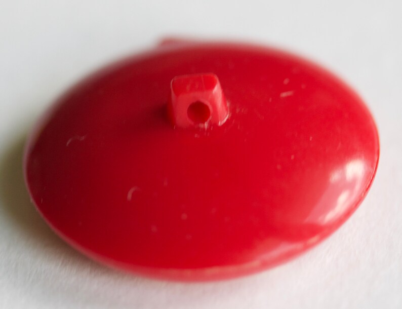 U.S on Red Plastic Button