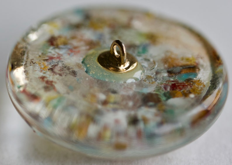 Clear Glass with Spatter Overlay