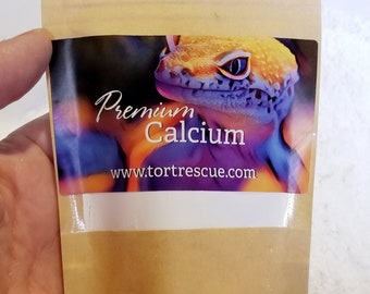 Calcium de qualité supérieure, Santé des reptiles, Nutrition des reptiles, Calcium organique, Supplément pour tortues de terre, Animaux de compagnie naturels, Santé des animaux de compagnie