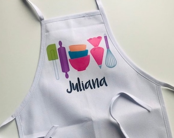 Cooking Party Favors, Baking Party, Kids Cooking Apron, Cupcake Decorating Party, Cooking Party Favor, Aprons for Kids