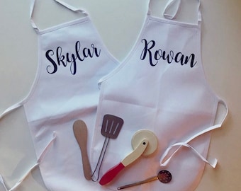 Child's Apron, Toddler Apron, Kids Apron, Cooking Birthday Party Favor, Art Birthday Party, Art Party Favor, Cooking Party Favor, Art Apron