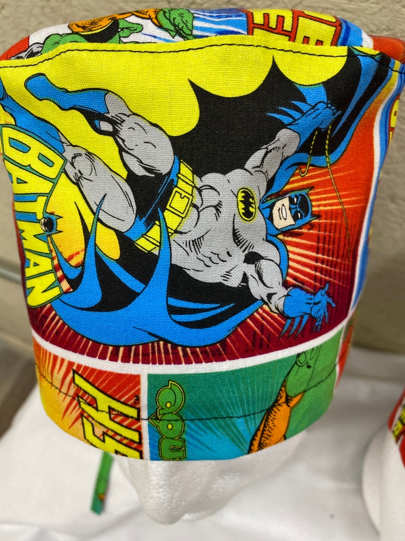 caps Scrub hats like DC comic Wonder Woman batman superman flash
