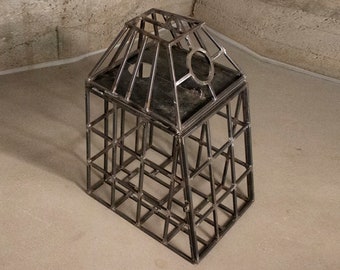 TRANSFORMER CAGE to train pet for bondage and fetish games. Bondage cage for kitten play. Dungeon humiliation furniture, adult furniture.