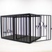 ADJUSTABLE XXL CAGE with cuffs / bdsm cage, bondage cage, dungeon cage, pet, training, bdsm furniture, humiliation, sex furniture, bondage