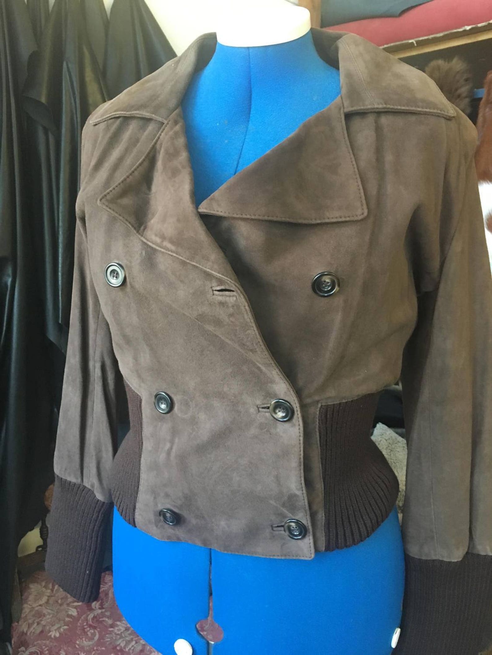 Brand New Womens 100% Genuine Suede Jacket - Etsy Sweden