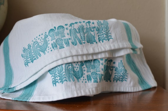 Pyrex Amish Butterprint Tea Towels Vintage Pyrex Kitchen Etsy