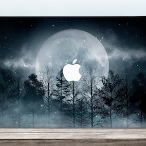 Forest Macbook Pro 16 Inch Case A1932 Macbook Air 13 Inch Case 2018 Full Moon Macbook Pro 13 Case Trees Macbook Pro 15 Inch Case 2019 DR3987
