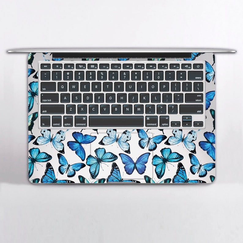 Blue Butterflies Macbook Decal Stickers 16 Inch Macbook Air 13 Etsy