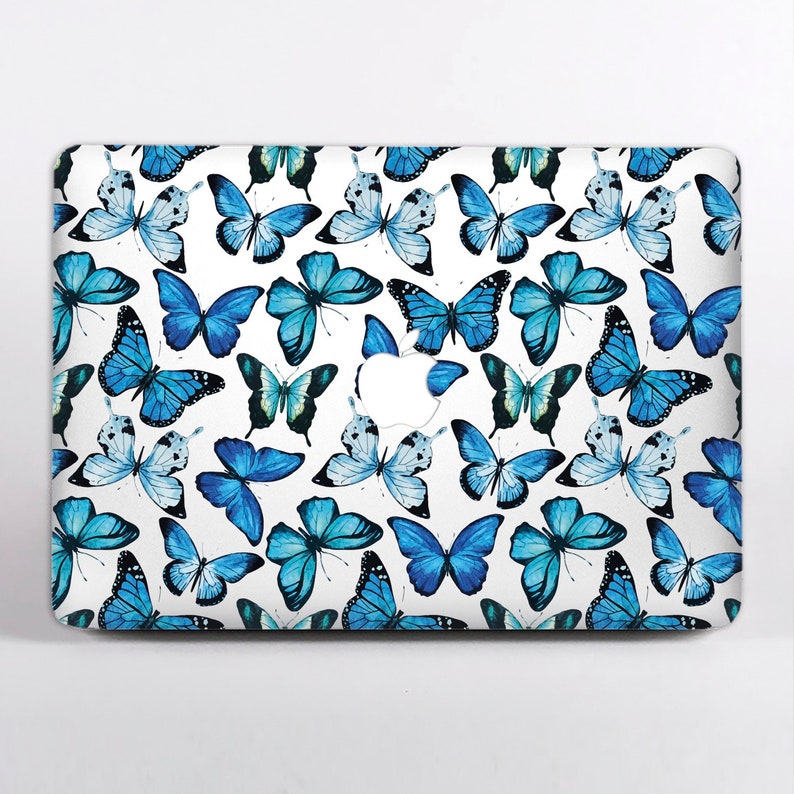 Blue Butterflies Macbook Decal Stickers 16 Inch Macbook Air 13 Etsy