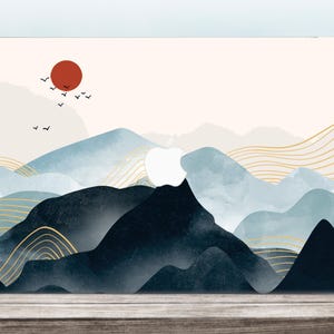 Mountains Macbook Pro 16 Inch Case 2017 Macbook Air 13 Inch Case Sunset Macbook Pro 13 Cover 2019 Watercolor Macbook Pro 15 Inch Case DR3969
