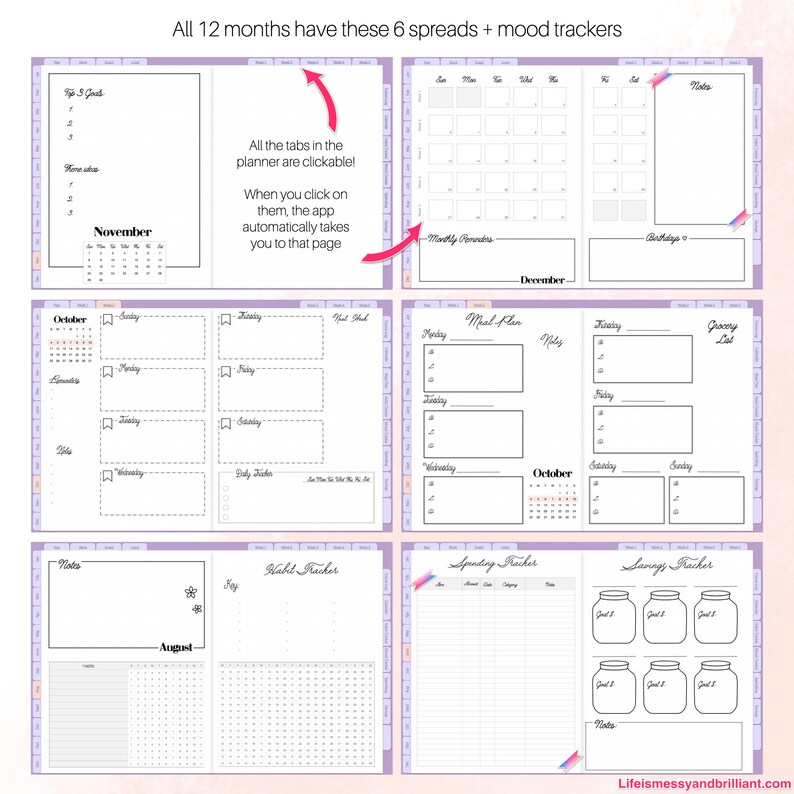 2023 Powerpoint Digital Planner Template Digital Planner Goodnotes