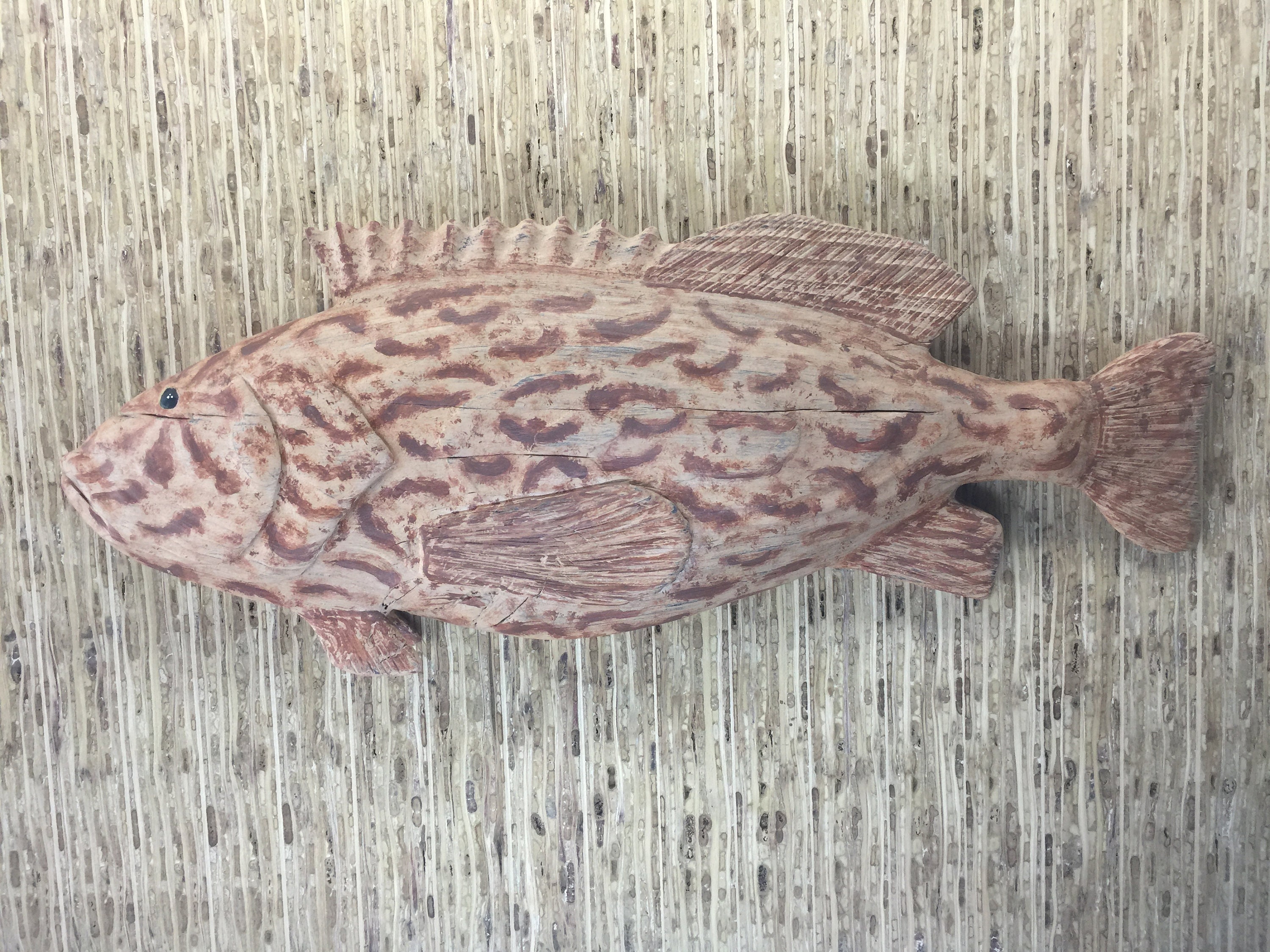 Grouper Fish Hand Carved Looks Good Enough to Eat.... Etsy