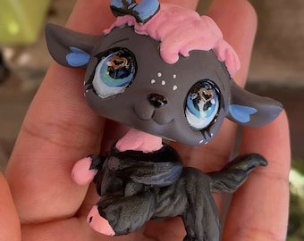 Littlest pet shop personalizado OOAK lps personalizado Oveja con ropa de lobo