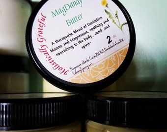 Magnesium lotion - dandelion salve- magnesium body butter- lotion