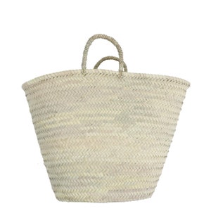 Basket bag Natural storage basket handmade vegan image 2
