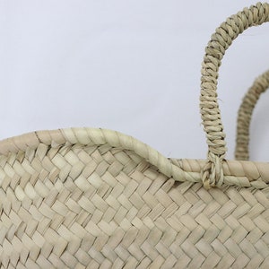 Basket bag Natural storage basket handmade vegan image 6