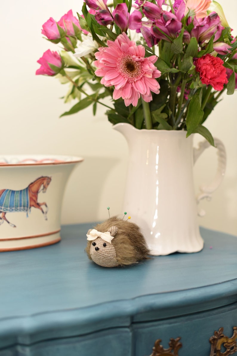 Hedgehog pin cushion handmade pincushion gift for sewers Etsy