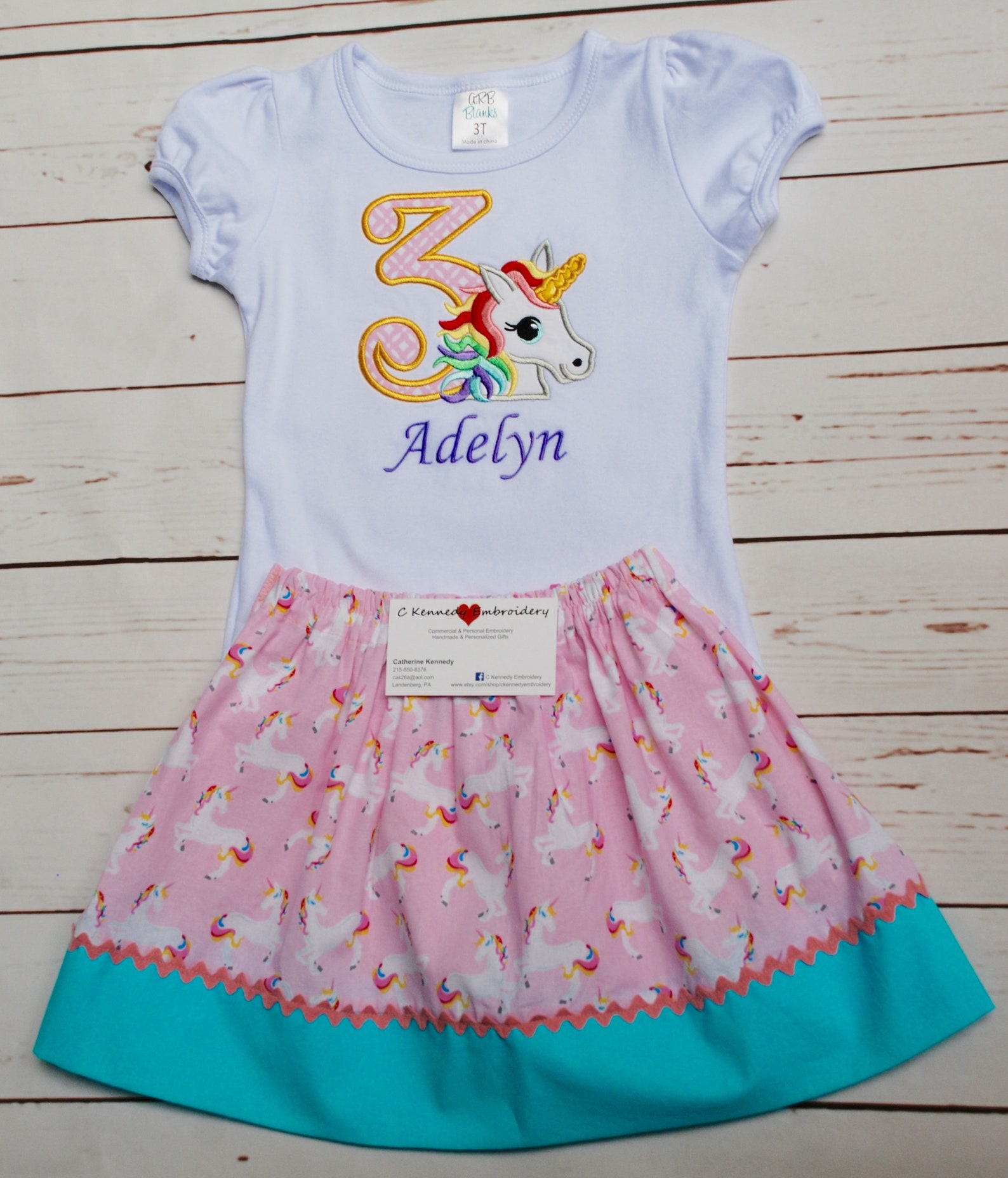 Unicorn Birthday Outfit Unicorn Shirt Unicorn Birthday Etsy