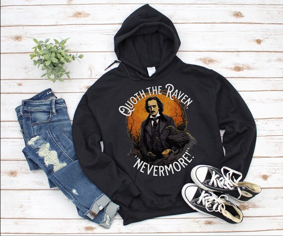 Edgar Allan Poe - Vintage Cothic Raven Nevermore T-Shirt Edgar Allan Poe - Vintage Cothic Raven Nevermore T-Shirt