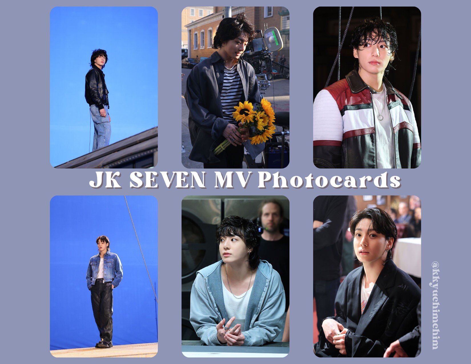 Jungkook SEVEN MV Photocards | BTS Jeon Jungkook Holographic