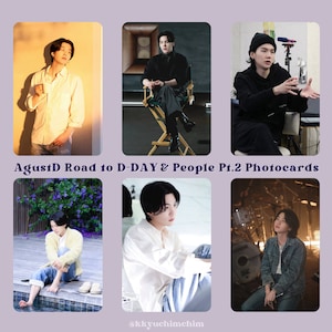AgustD Road to D-DAY i People Pt.2 – fotokartki | BTS Min Yoongi Suga – holograficzne fotokartki i odbitki z aparatu natychmiastowego