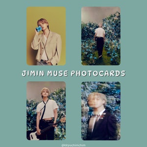 Jimin MUSE Photocards | Blooming Serenade PJM2 | BTS Park Jimin Impressões fotográficas holográficas e instantâneas de câmera