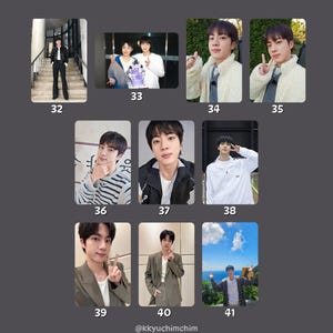 May include: A collection of nine photos featuring a man in various poses and outfits. The images include a full-body shot on stairs, group photos, and close-up portraits. The man is wearing a variety of clothing, including jackets, shirts, and suits.