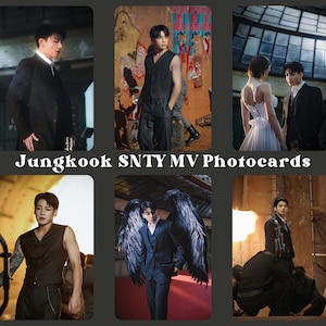 Jungkook Standing Next To You MV Photocards | Jeon Jungkook SNTY Holographic Photocards and Instant Camera Prints | JK Golden