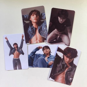 Jungkook Calvin K Photocards Part 1 | Jeon Jungkook CK Holographic Photocards and Instant Camera Prints | BTS JK