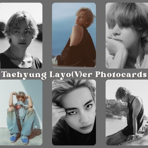 Taehyung LayoVer Part 4 Photocards and Instant Camera Prints | BTS V Kim Taehyung Holographic Photocards