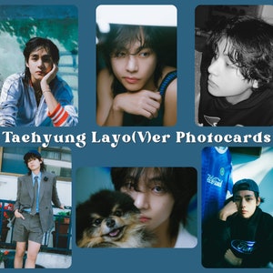 Taehyung LayoVer Part 1 Photocards and Instant Camera Prints | BTS V Kim Taehyung Holographic Photocards