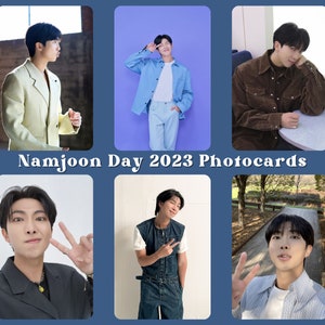 Namjoon Day 2023 Photocards |Kim Namjoon Birthday Holographic Photocards and Instant Camera Prints | BTS RM