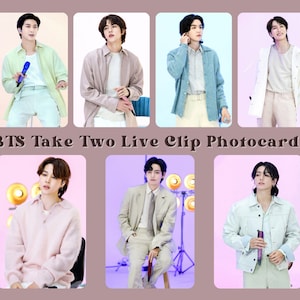 BTS Take Zwei Live Clip Fotokarten | BTS 2023 Festa Holographic PC Sofortbildkamera Drucke