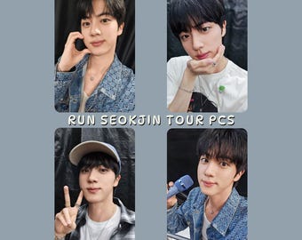 Run Seokjin EP Tour Photocards | Holographic BTS Photo Prints