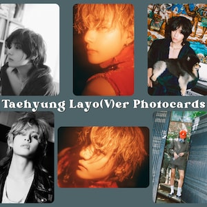 Taehyung LayoVer Part 3 Photocards and Instant Camera Prints | BTS V Kim Taehyung Holographic Photocards
